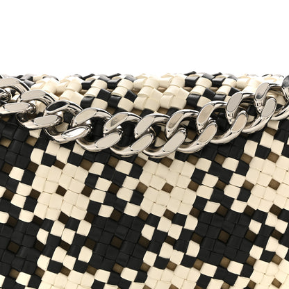 Stella McCartney Eco Alter Nappa Woven Bex Shoulder Bag Black Ivory 8 of 12