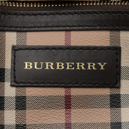 Burberry Haymarket Check Small Canterbury Tote Chocolate 6 of 11