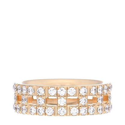 Tiffany 18K Yellow Gold Diamond T True Wide Ring 49 4.75 1 of 6