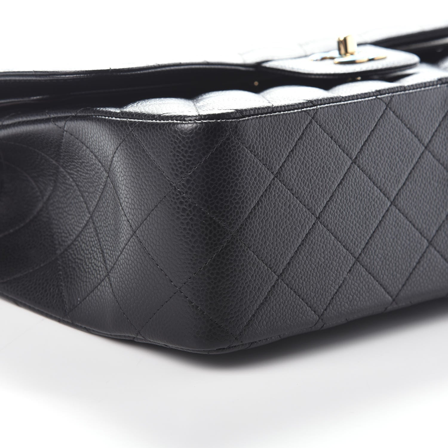Chanel Caviar Quilted Jumbo Double Flap Black 9 of 11