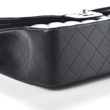 Chanel Caviar Quilted Jumbo Double Flap Black 9 of 11