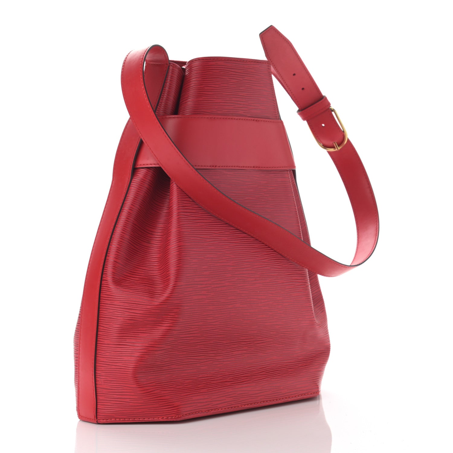 Louis Vuitton Epi Sac D'Epaule GM Castillan Red 4 of 11