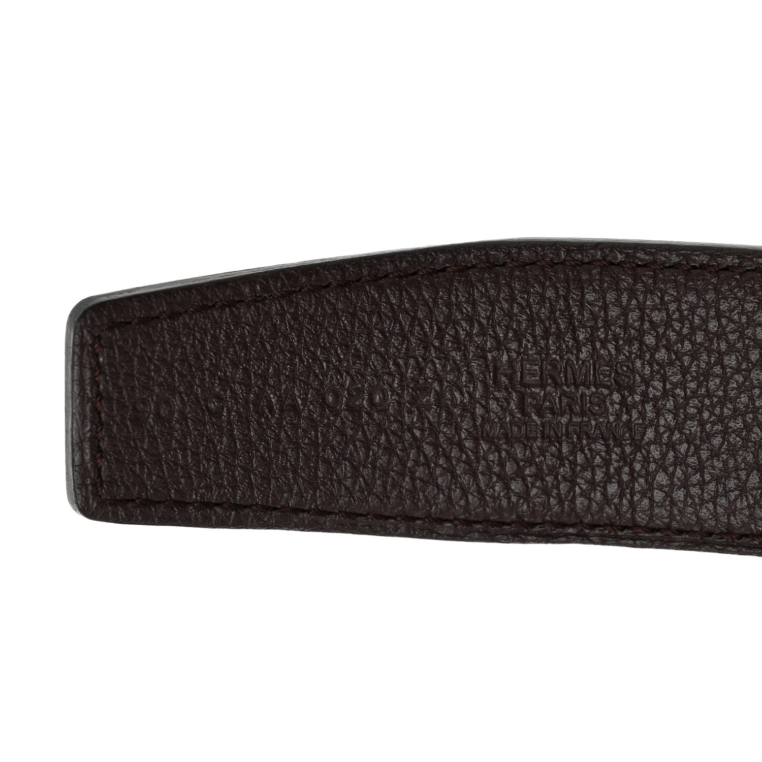 Hermes Box Togo 32mm H Belt 90 36 Black Chocolate 8 of 10