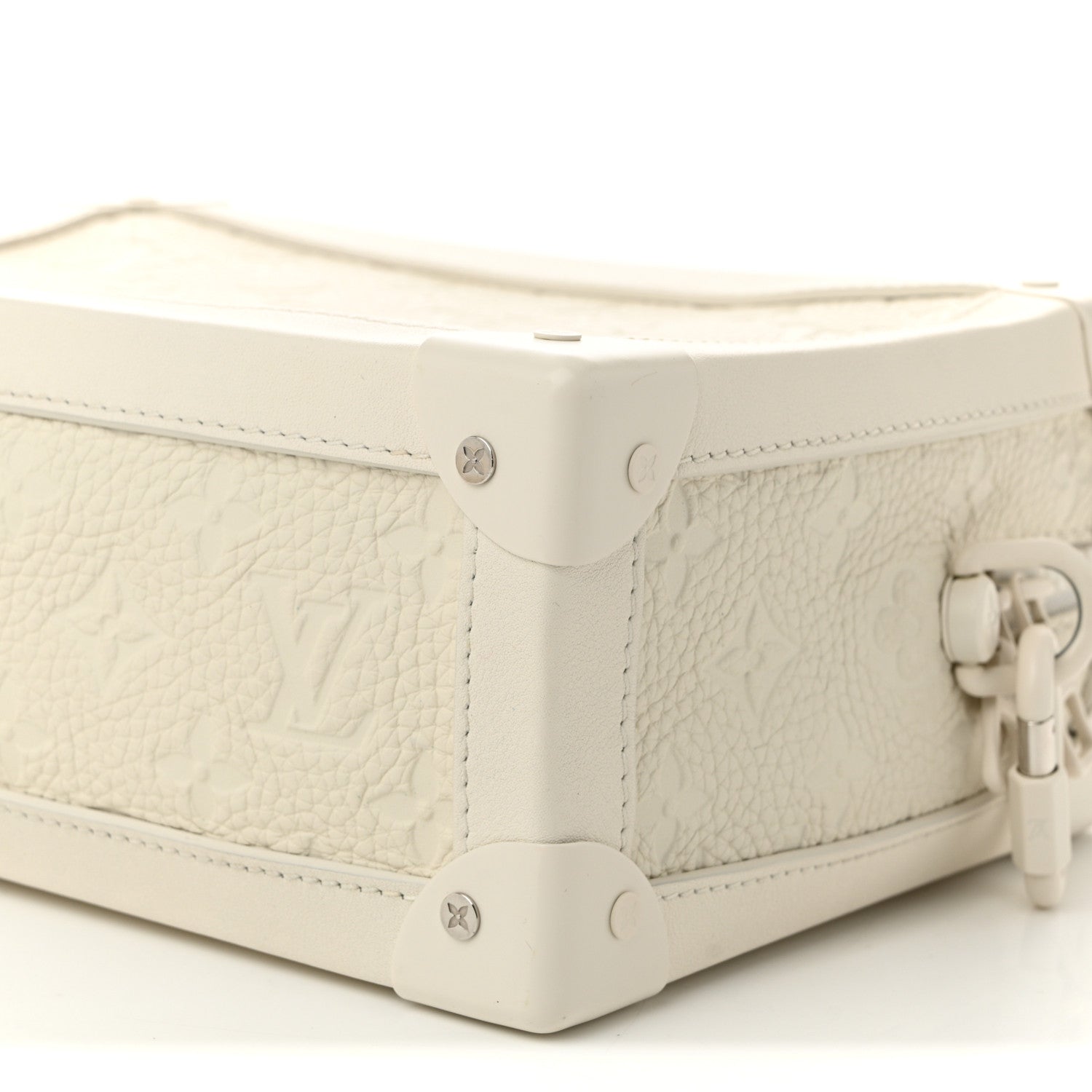 Louis Vuitton Taurillon Monogram Solar Ray Soft Trunk Powder White 9 of 10