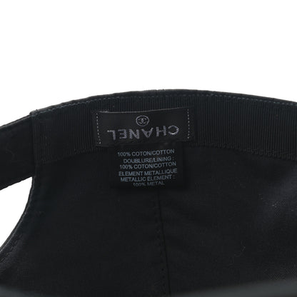 Chanel Cotton CC Cap Hat Black 7 of 7