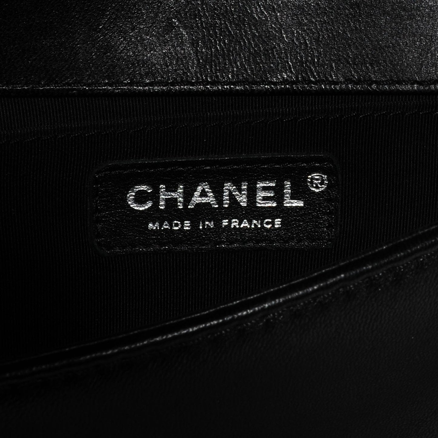 Lambskin Quilted Bi-Color Medium Boy Flap Black Blue Fonce