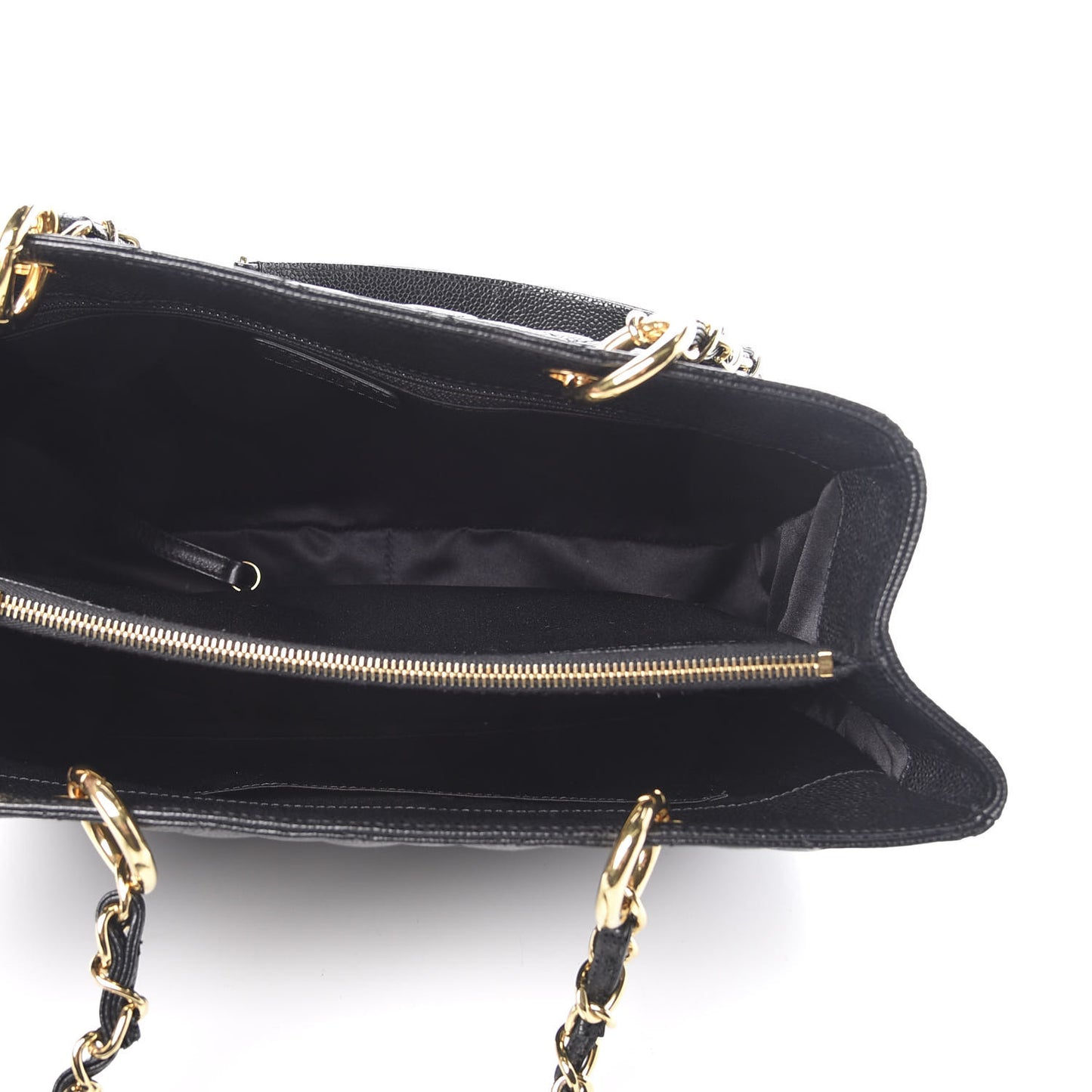 Caviar Quilted Grand Shopping Tote GST Black