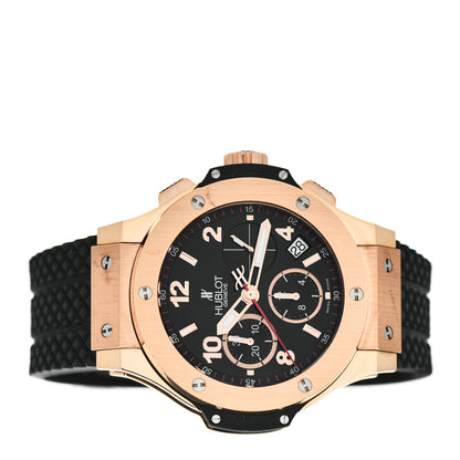 Hublot 18K Rose Gold Rubber 44mm Big Bang Automatic Watch Black 301.PX.130.RX 2 of 4