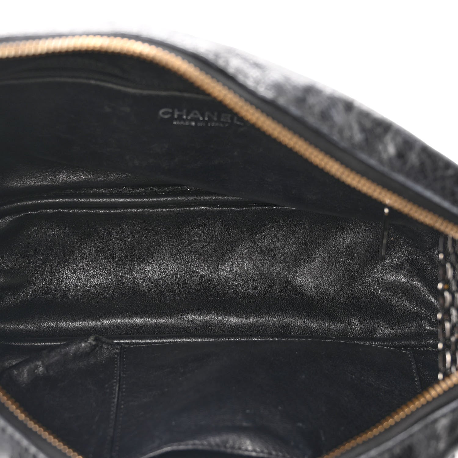 Chanel Metallic Aged Calfskin Quilted Medium Reissue Camera Case Black 5 of 14