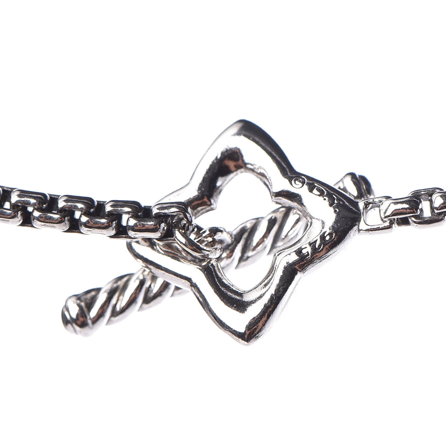 Sterling Silver 25mm Quatrefoil Chain Necklace