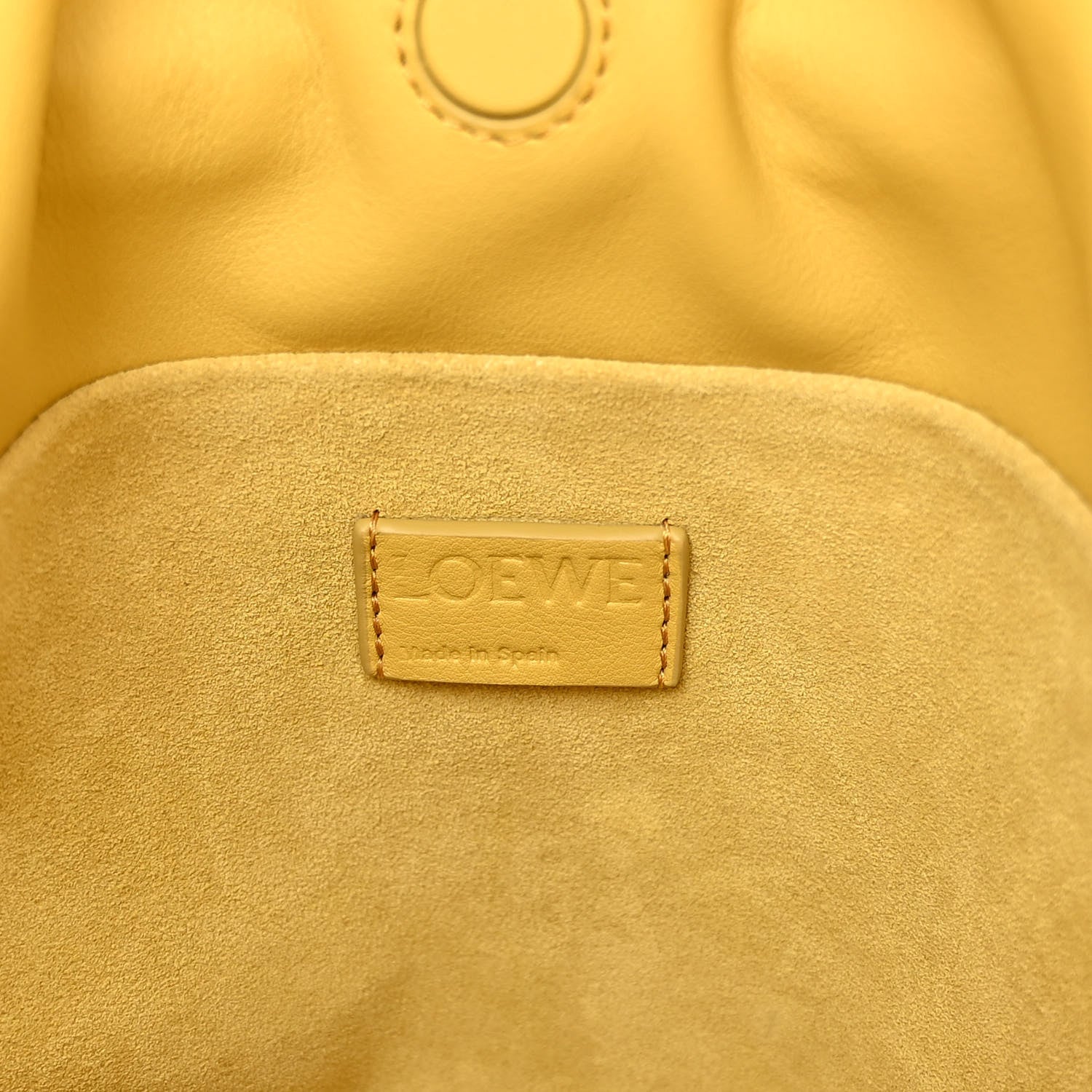 Loewe Calfskin Monochrome Flamenco Knot Clutch Pale Yellow Glaze 6 of 11