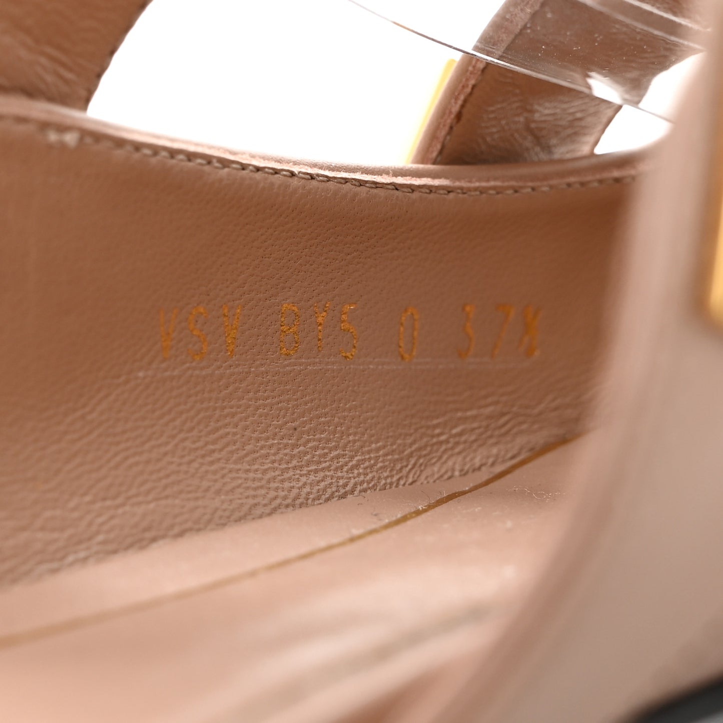 Calfskin Roman Stud Ankle Strap Flat Mules 37.5 Rose Cannelle
