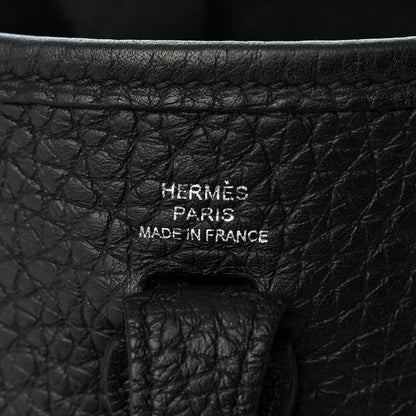 Hermes Taurillon Clemence Evelyne TPM Black 6 of 10