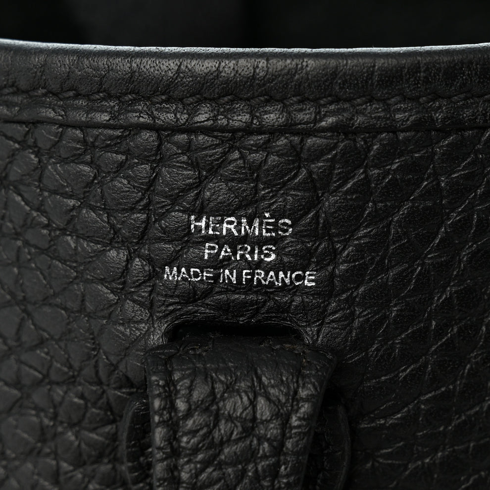 Hermes Taurillon Clemence Evelyne TPM Black 1996688 – FASHIONPHILE