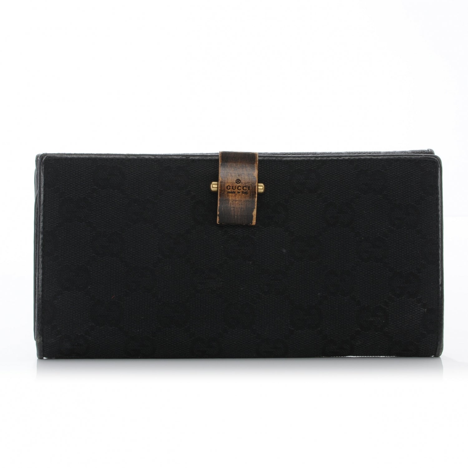 Gucci Monogram Continental Wallet Black 1 of 7