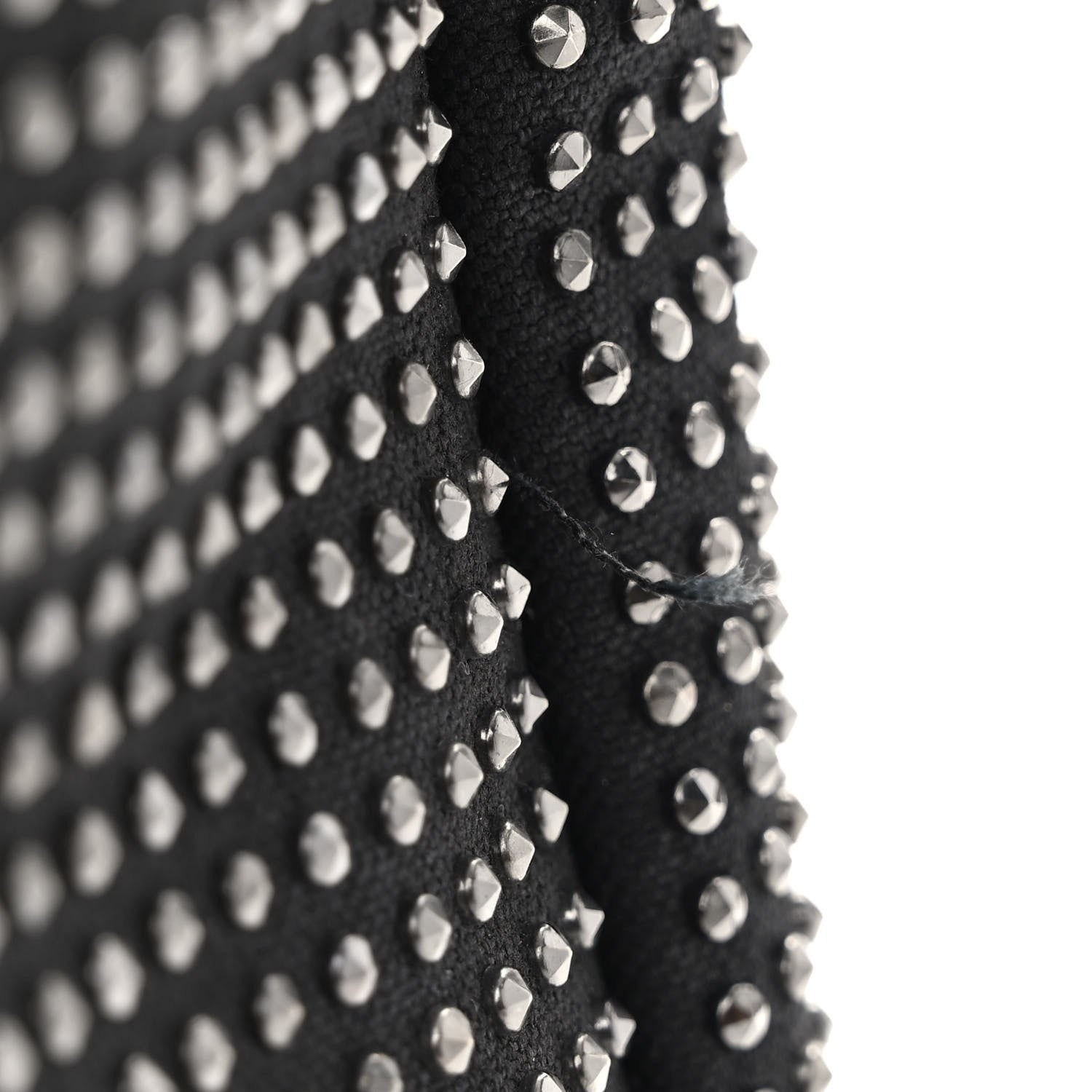 Saint Laurent Cotton Studded Le 5 A 7 Soft Hobo Black 10 of 10