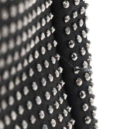 Saint Laurent Cotton Studded Le 5 A 7 Soft Hobo Black 10 of 10
