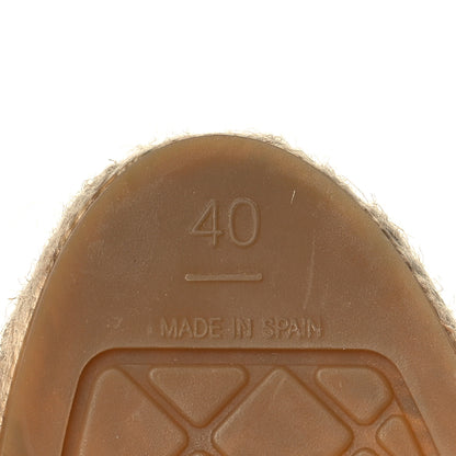 Chanel Lambskin CC Espadrilles 40 Beige Black 6 of 9