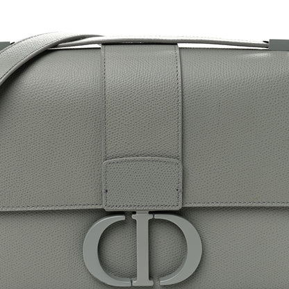 Christian Dior Ultra Matte Grained Calfskin 30 Montaigne Flap Bag Grey 7 of 10