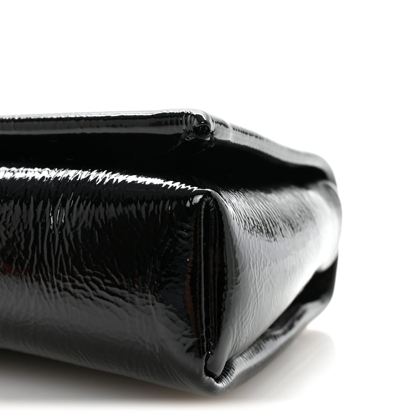 Naplak Patent Calfskin Monochrome Loubi54 Shoulder Bag Zaffiro