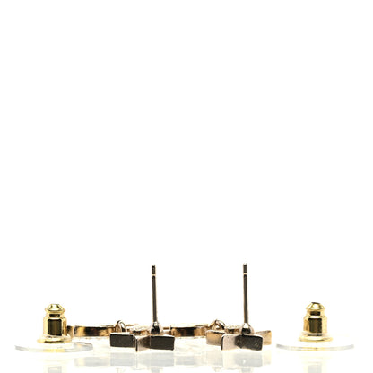 Chanel Crystal CC Star Drop Earrings Gold 3 of 5
