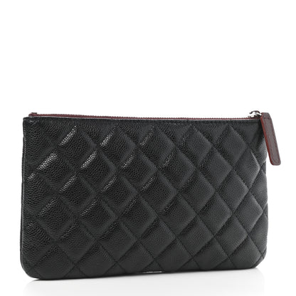 Chanel Caviar Quilted Cosmetic Case Black 3 of 7