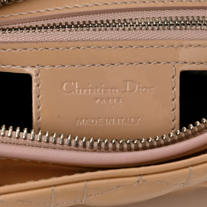 Christian Dior Patent Cannage Large Lady Dior Dark Beige 6 of 12
