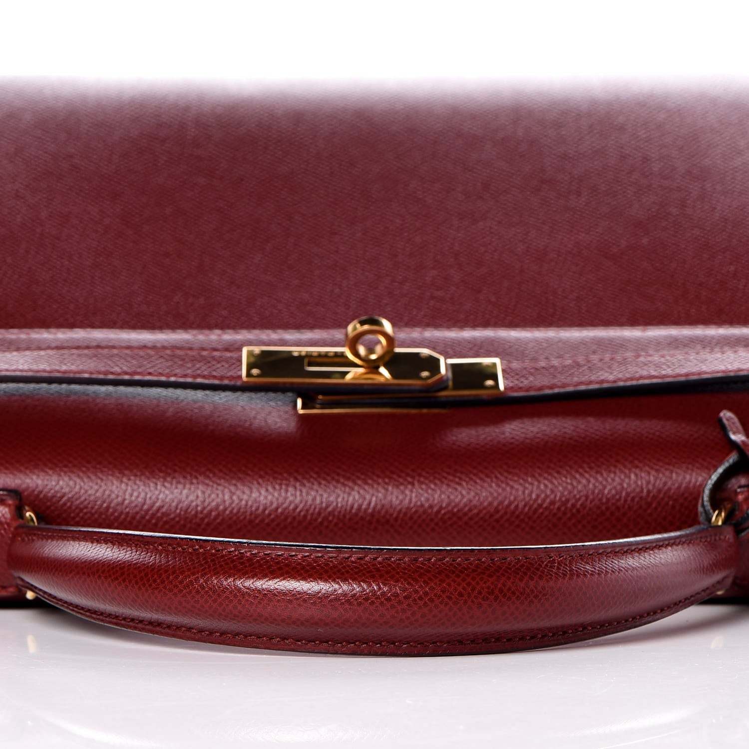 Hermes Courchevel Kelly Sellier 32 Rouge H 22 of 39