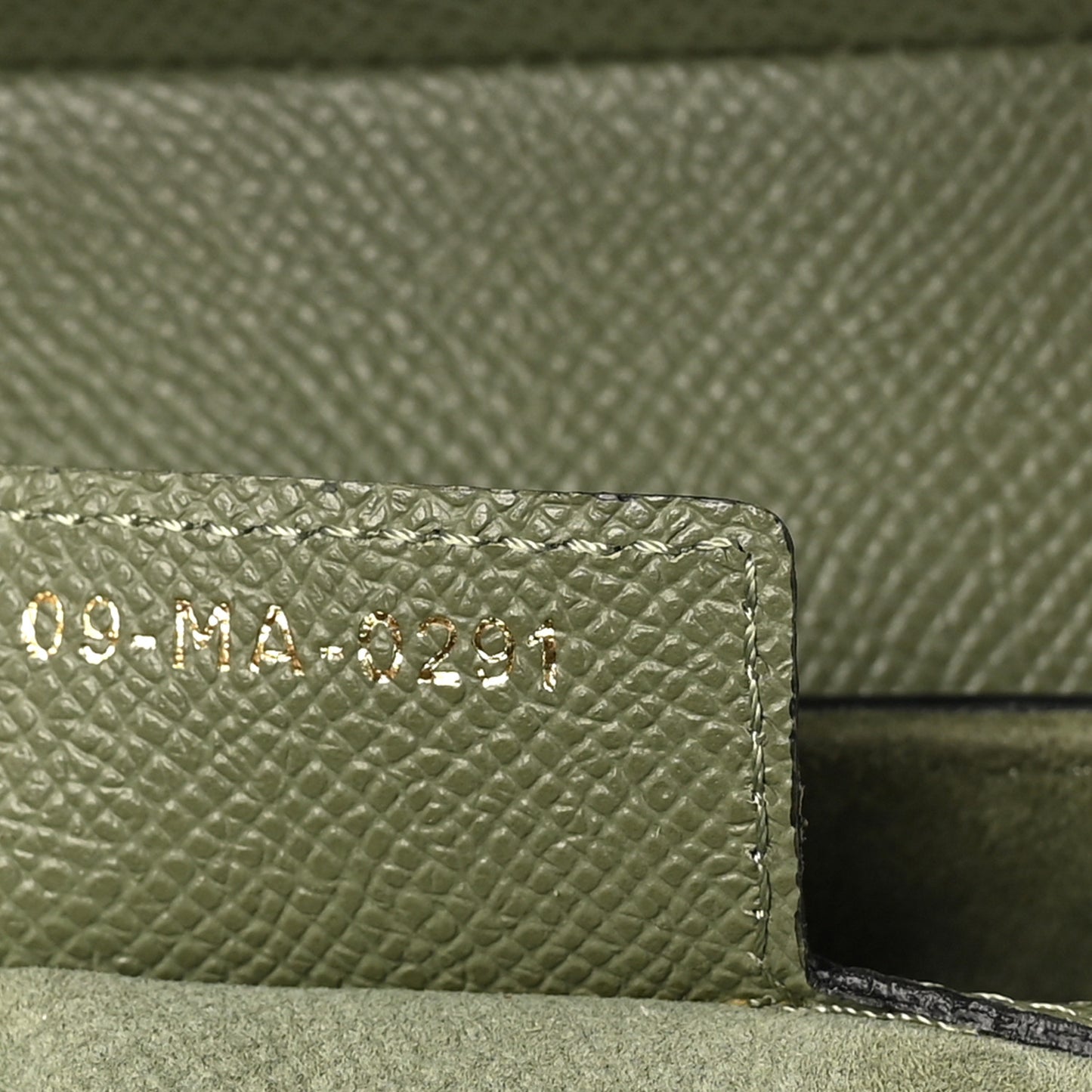 Grained Calfskin Saddle Bag Sage