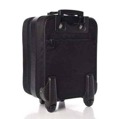 Prada Tessuto Nylon Saffiano Trolley Luggage Black 3 of 11