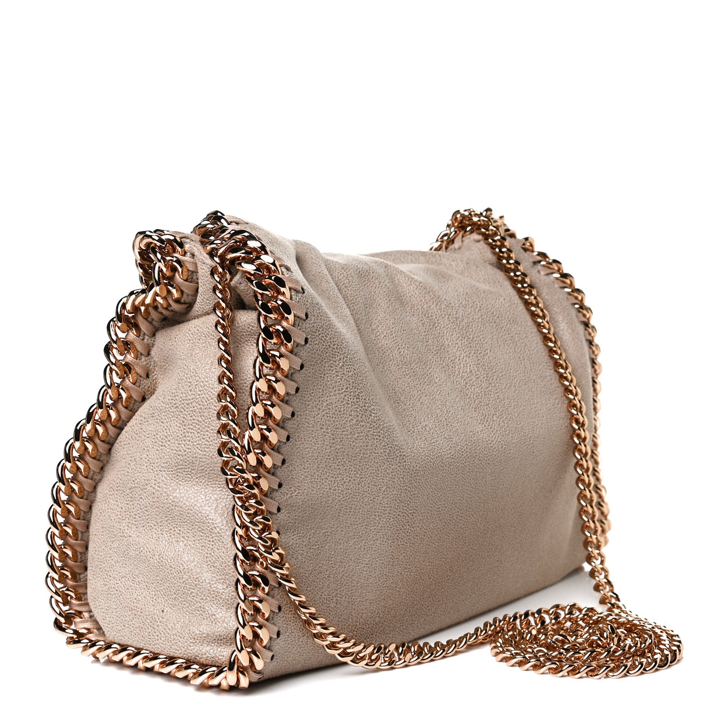 Mini Falabella Fold Over Tote Clotted Cream