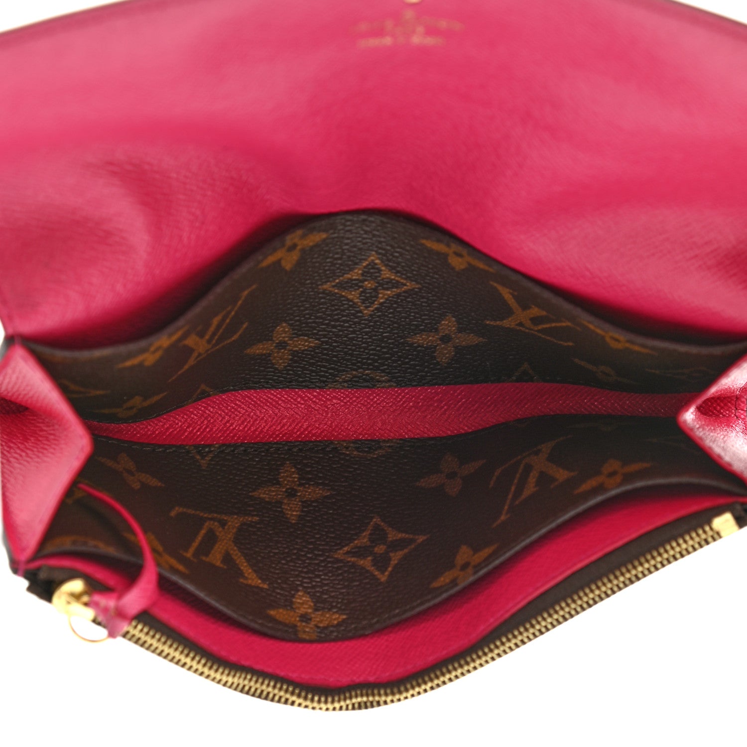 Louis Vuitton Monogram Emilie Wallet Fuchsia 4 of 5