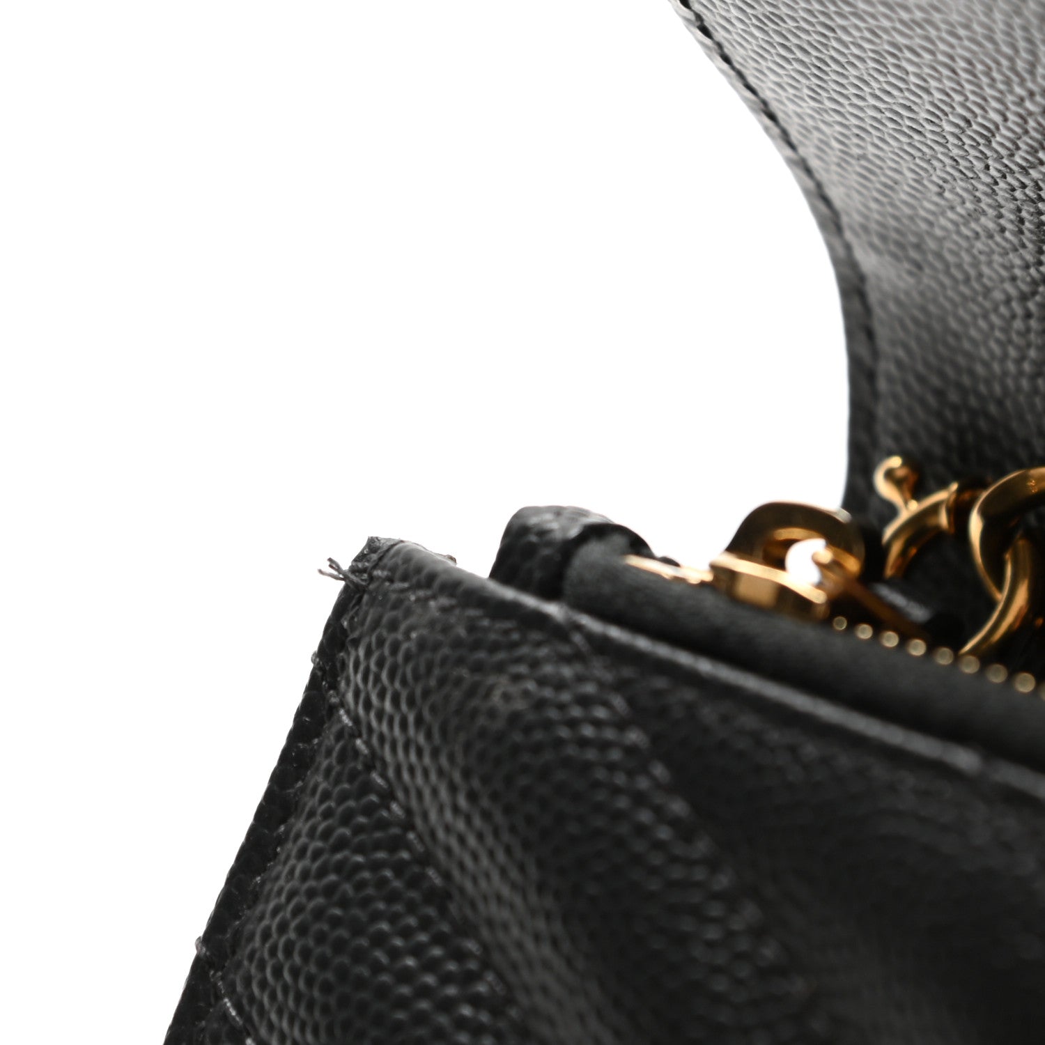 Saint Laurent Grain De Poudre Matelasse Chevron Monogram Envelope Chain Wallet Dark Smog 11 of 13