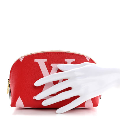 Louis Vuitton Monogram Giant Cosmetic Pouch Rouge 2 of 7