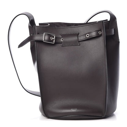 Celine Smooth Calfskin Long Strap Big Bucket Bag Liquorice 1 of 9