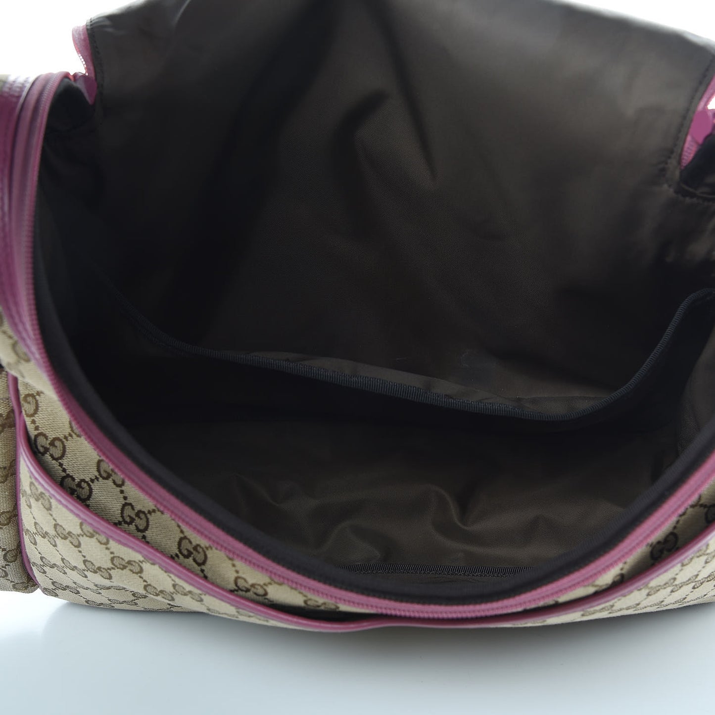 Monogram Margaux Calfskin Large Diaper Bag Beige Ebony Peonia Flower