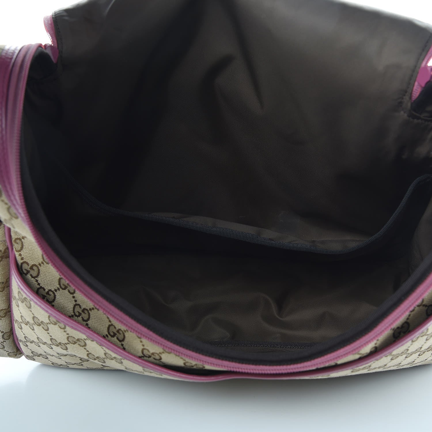 Gucci Monogram Margaux Calfskin Large Diaper Bag Beige Ebony Peonia Flower 5 of 17