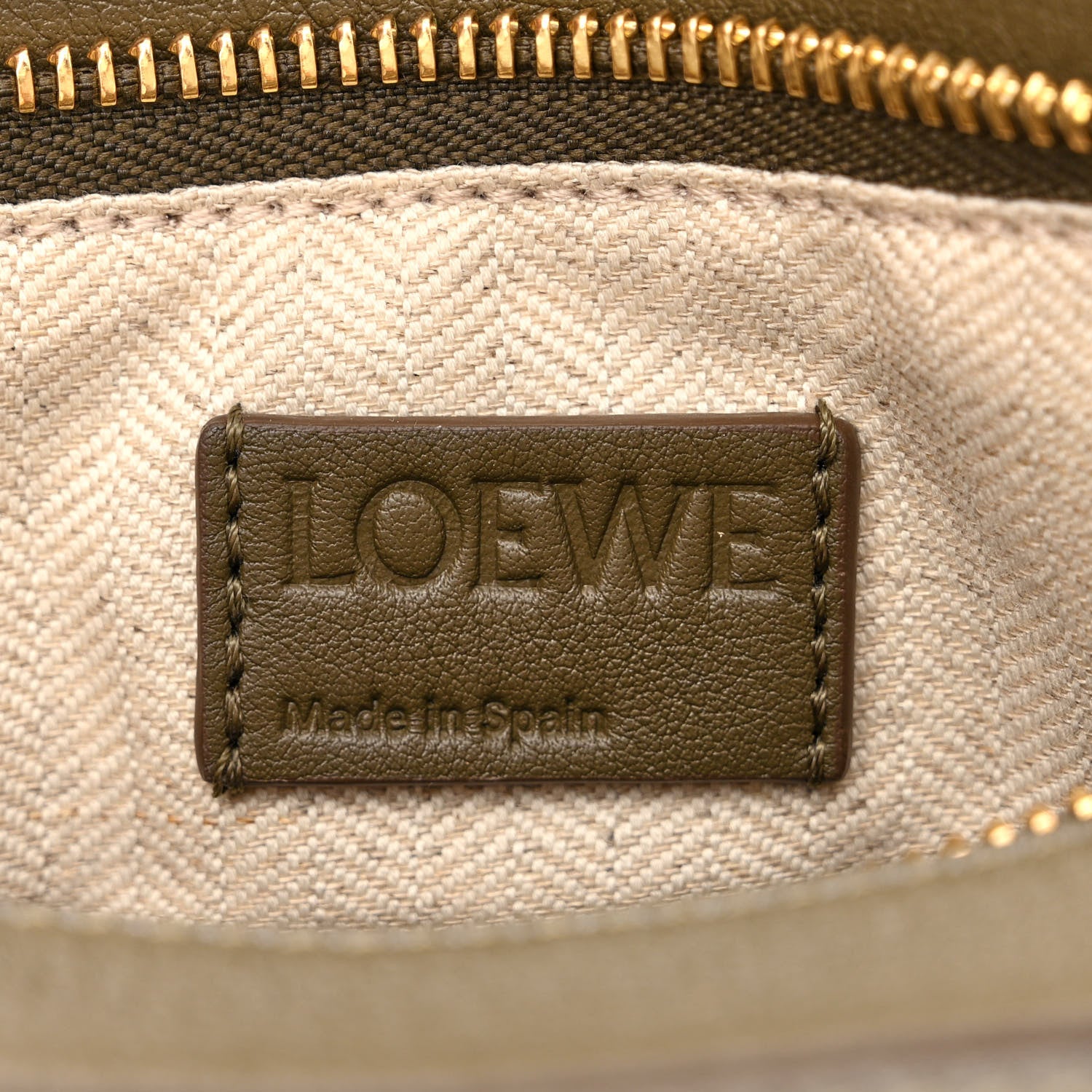 Loewe Calfskin Small Puzzle Bag Dark Khaki Green 6 of 10