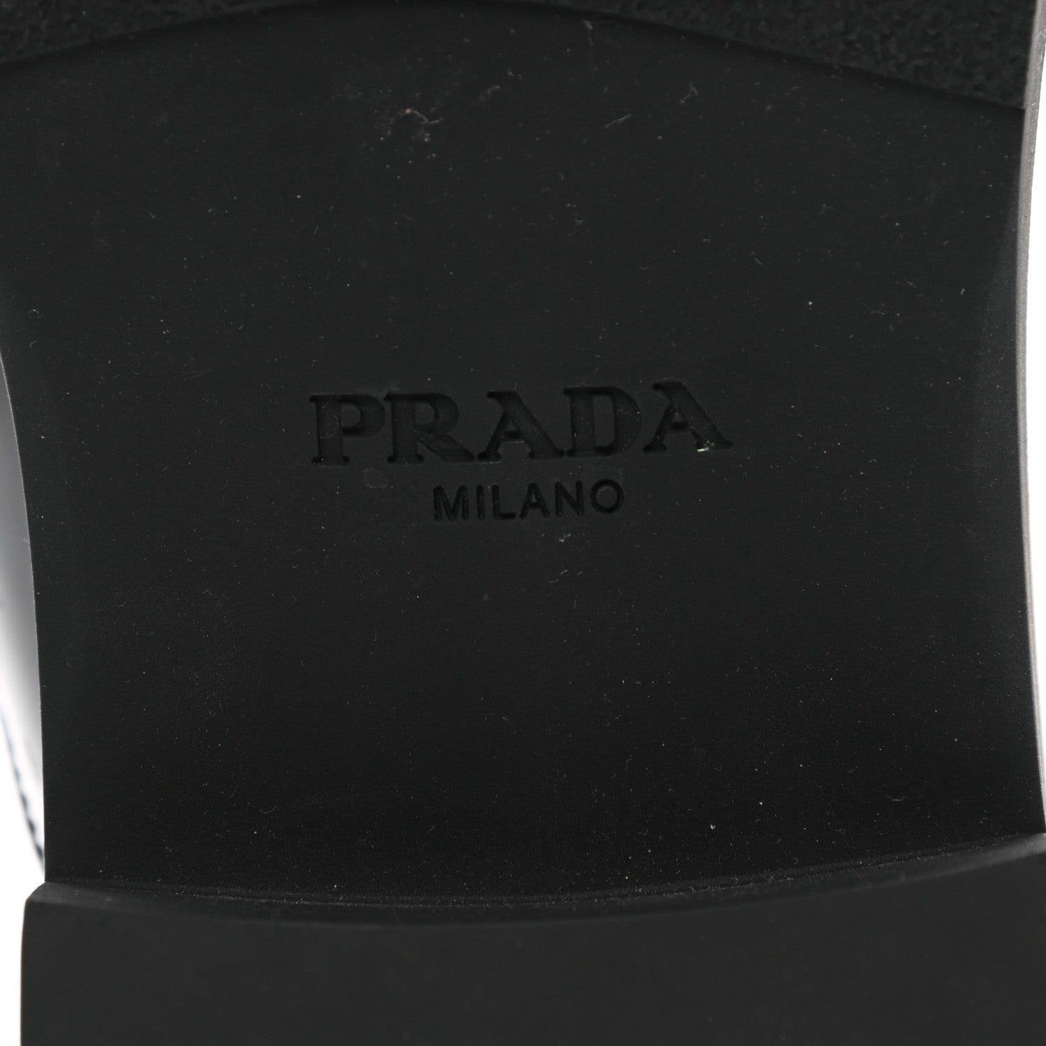 Prada Spazzolato Triangle 40mm Loafer Mules 40 Black 6 of 9