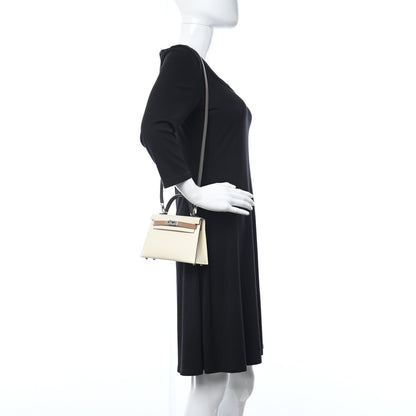Hermes Epsom Mini Kelly Sellier 20 Nata Chai Gris Meyer 2 of 11