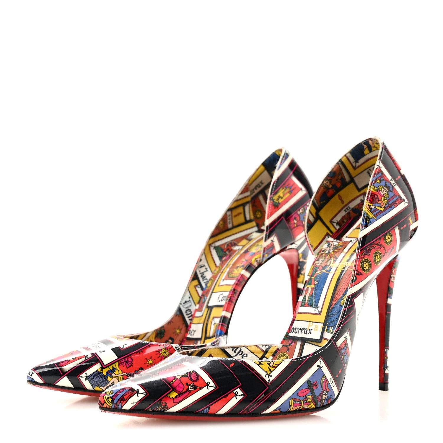 Christian Louboutin Patent Tarot Iriza 100 Pumps 40 Multicolor 4 of 8