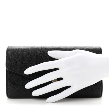 Louis Vuitton Empreinte Sarah Wallet NM Black 2 of 7