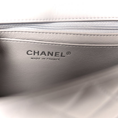 Chanel Lambskin Quilted Mini Rectangular Flap Grey 6 of 11