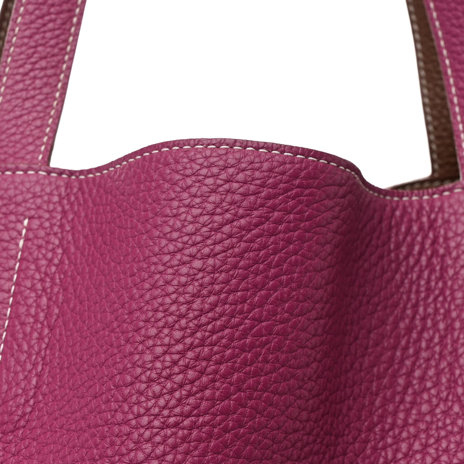 Hermes Taurillon Clemence Double Sens 36 Reversible Tote Marron Tosca 15 of 16