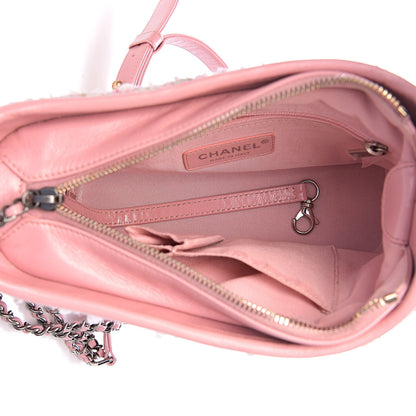 Chanel Tweed Calfskin Small Gabrielle Hobo Light Pink 5 of 11