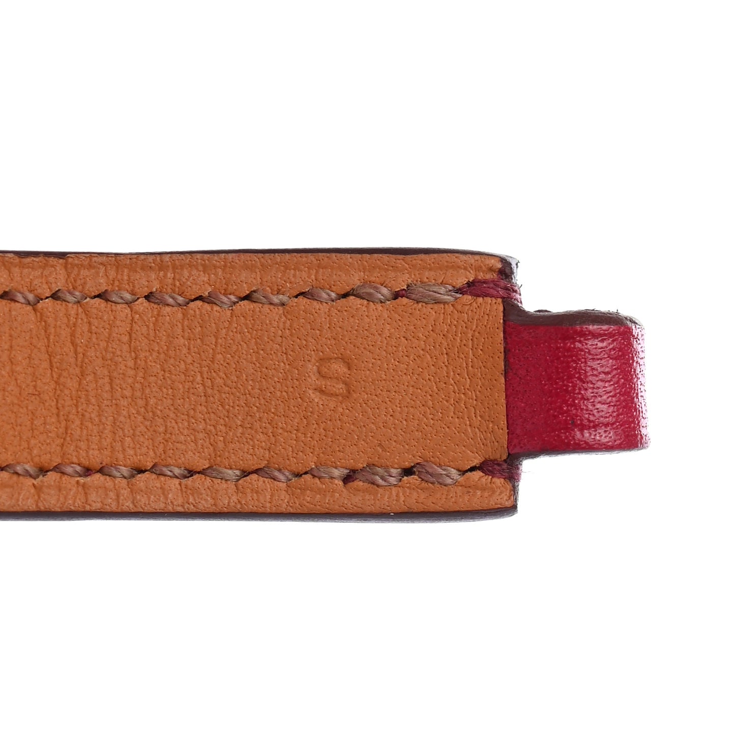Tadelakt Rivale Double Tour Bracelet S Rubis
