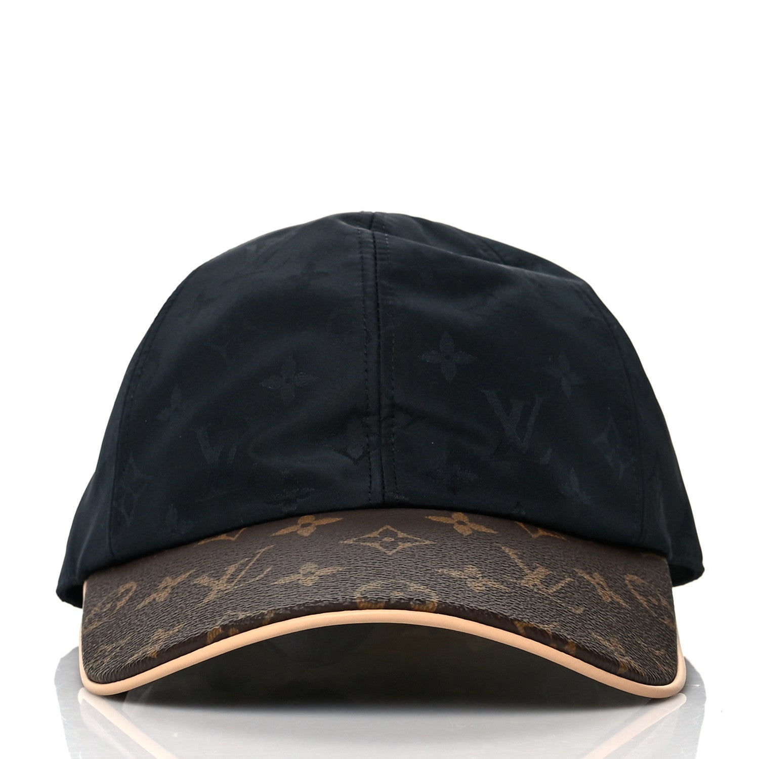 Louis Vuitton Polyester Silk Monogram LV Get Ready Cap M Black 2 of 9