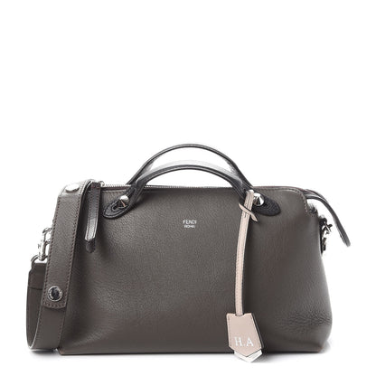 Fendi Vitello Dolce 4 Color Medium By The Way Boston Bag Carbone Grigio Polvere Multicolor 1 of 15