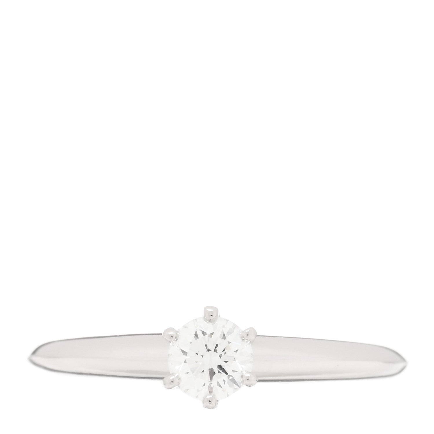 Tiffany Platinum Diamond .28ct Solitaire Engagement Ring 49 5 1 of 5