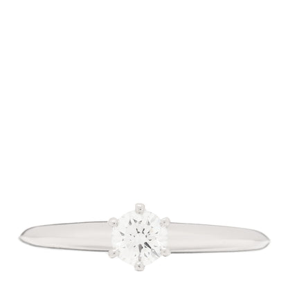 Tiffany Platinum Diamond .28ct Solitaire Engagement Ring 49 5 1 of 5